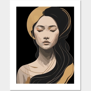 Elegant Asian Woman Posters and Art